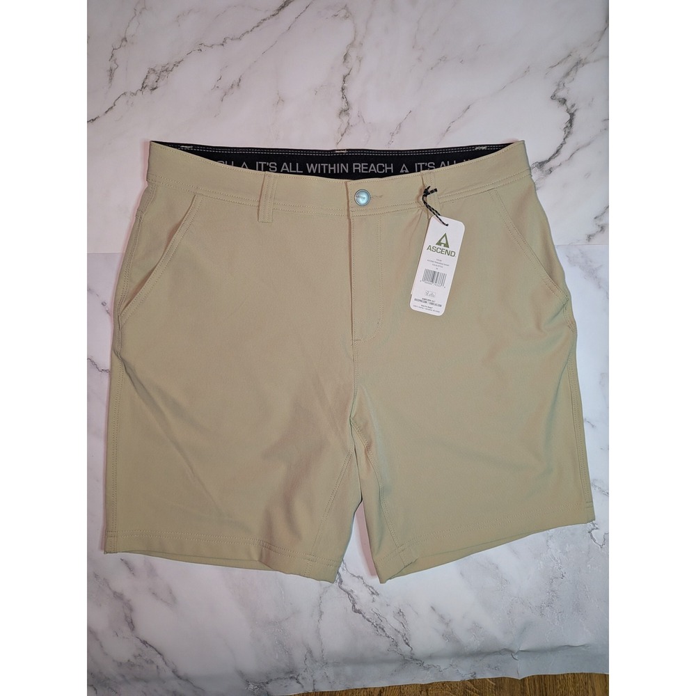 Ascend Trailhead Shorts Mens 36 Eucalyptus Tan Hiking Outdoor